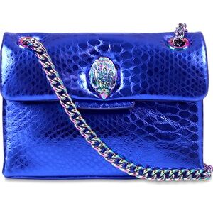 Kurt Geiger London Rainbow Shop Mini Kensington Metallic Leather Crossbody Bag